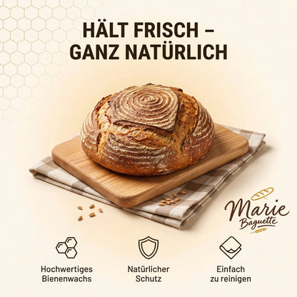 Marie Baguette® Premium-Beutel aus Bienenwachs und 100 % Baumwolle