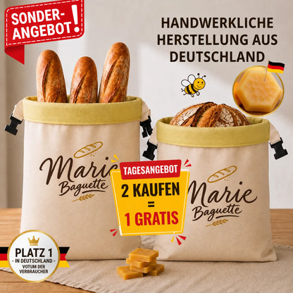 Marie Baguette® Premium-Beutel aus Bienenwachs und 100 % Baumwolle
